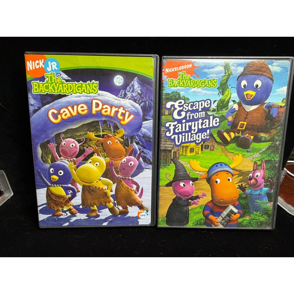 The Backyardigans DVD Lot Cave Party Escape from Fairytale Village Nick 2-Pack